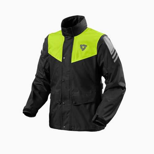 REV'IT! Nitric 4 H2O Black/Neon Yellow Rain Jacket [Size:XS]