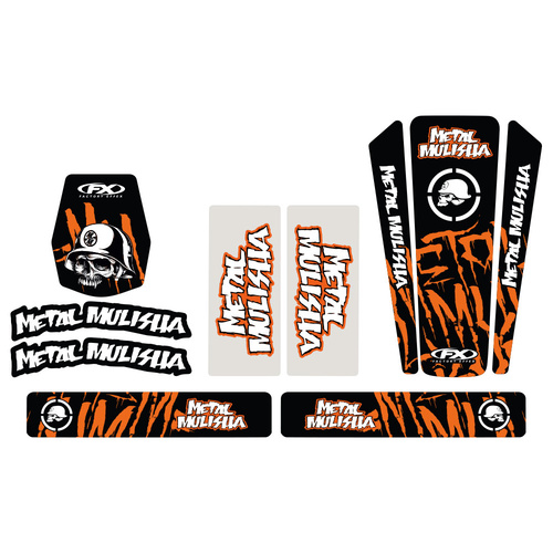 Factory Effex Universal 2011 Metal Mulisha Trim Kit Orange for KTM Models