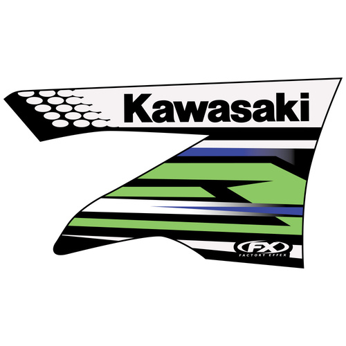 Factory Effex OEM 2012 Relpica Shroud Decals for Kawasaki KX250F 09-12