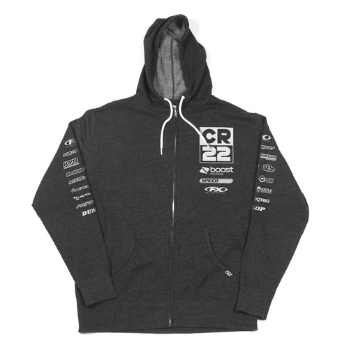 Factory Effex CR22 Heather Zip-up Hoodie [Size:LG]