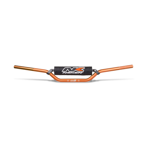 Neken Constant Handlebar 50cc/65cc/85cc Low (Regular Diameter/Length 750mm/Height 110mm/Sweep 71mm) Orange w/Black Pad