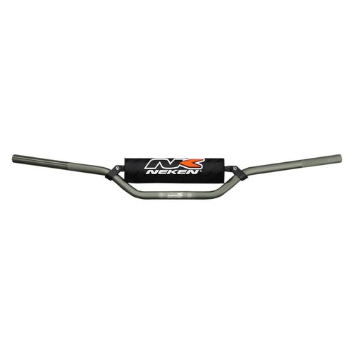 Neken Constant Handlebar 50cc/65cc/85cc Low (Regular Diameter/Length 750mm/Height 110mm/Sweep 71mm) Titanium w/Black Pad