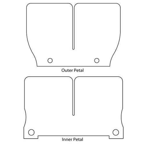 Moto Tassinari 2P110-1 VForce2 Replacement Carbon Fiber Reed Petals for Honda/Kawasaki/KTM/Suzuki/TM/Yamaha Models