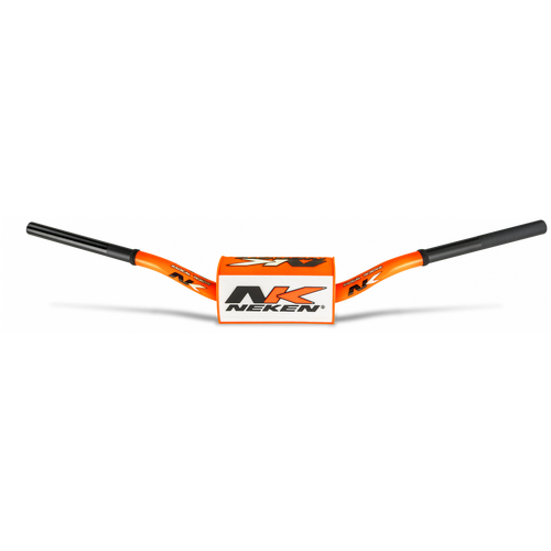 Neken Radical Design Handlebar 85cc High (Conical Design/Length 754mm/Height 139mm/Sweep 72mm) Fluro Orange w/Orange/White Pad