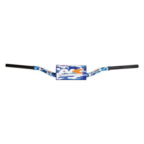 Neken Radical Design Handlebar 86 Low (Conical Design/Length 754mm/Height 102mm/Sweep 70mm) Camo Blue w/Camo Blue Pad