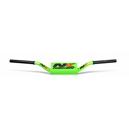 Neken Radical Design Handlebar 85cc Low (Conical Design/Length 754mm/Height 102mm/Sweep 70mm) Fluro Green w/Fluro Green Pad