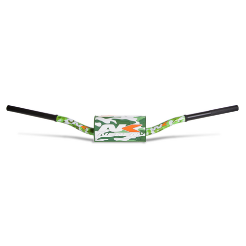 Neken Radical Design Handlebar (Conical Design/Length 815mm/Height 132mm/Sweep 73mm) Camo Green w/Camo Green Pad