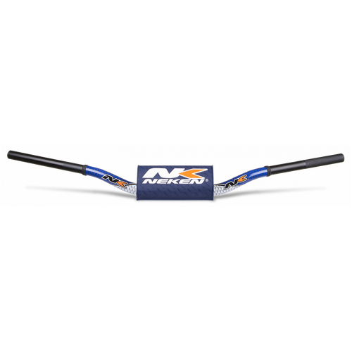 Neken Radical Design Handlebar (Conical Design/Length 815mm/Height 132mm/Sweep 73mm) White/Blue w/Blue Pad