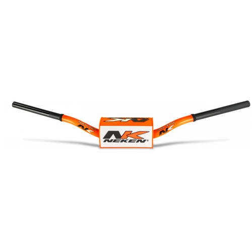 Neken Radical Design Handlebar (Conical Design/Length 820mm/Height 110mm/Sweep 73mm) Fluro Orange w/Orange/White Pad