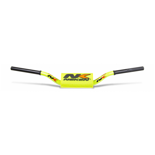 Neken Radical Design Handlebar K-Bar (Conical Design/Length 817mm/Height 112mm/Sweep 70mm) Fluro Yellow w/Fluro Yellow Pad