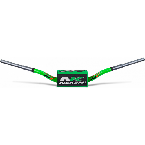 Neken SFH Handlebar (Smooth Feeling/Length 820mm/Height 110mm/Sweep 73mm) Fluro Green w/Fluro Green Pad