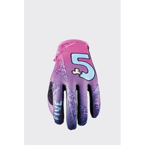 Five MXF4 Slice Purple Gloves [Size:MD]