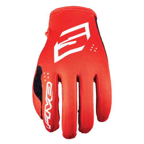 Five MXF4 Mono Red Kids Gloves [Size:SM]