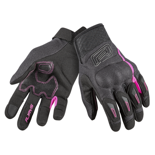 Rjays Flow Black/Pink Womens Gloves [Size:XS]