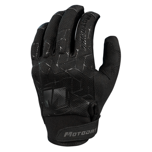 MotoDry Atlas Black Gloves [Size:SM]