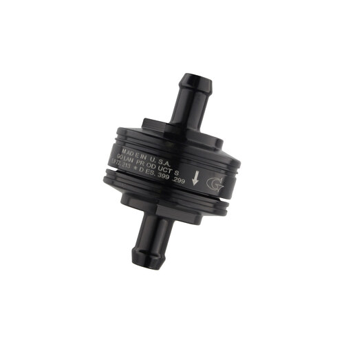 Golan Products Inc GP-70-312G-BLK Washable Super Mini Inline Fuel Filter 5/16" Hose x 0.675" Long Black Billet Aluminium