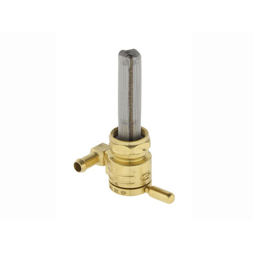 Golan Products Inc GP-76-312F-BRASS Fuel Tap/Petcock w/22mm Thread & 5/16" Forward Facing Fuel Outlet Brass