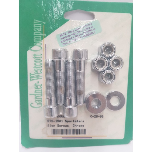 Gardner-Westcott C-20-06 Shock Absorber XL 79-81 Allen Screws with Lock Nuts - CC1I