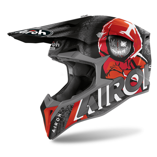 Airoh Wraap Alien Matte Red Helmet [Size:SM]