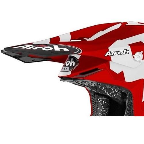 Airoh HAZV6453 Replacement Peak for Twist 2.0 Helmets Frame Matte Red