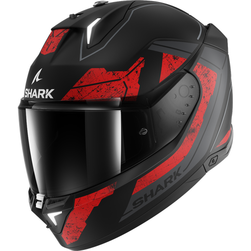 Shark Skwal i3 Rhad Matte Black/Chrome/Red Helmet [Size:XS]