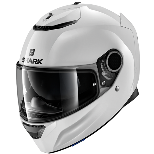 Shark Spartan Blank White Helmet [Size:XS]