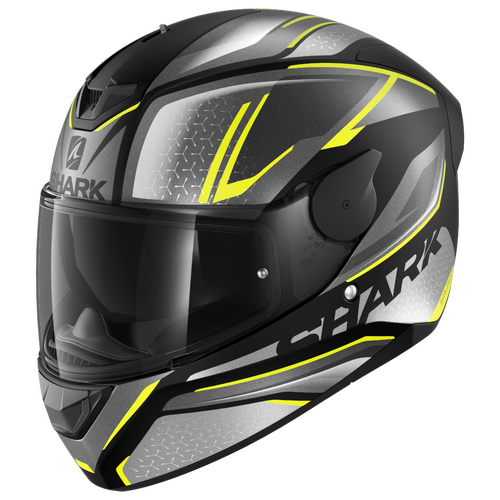 Shark D-Skwal 2 Daven Matte Black/Anthracite/Yellow Helmet [Size:XS]