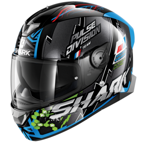 Shark Skwal 2 Noxxys Black/Blue/Green Helmet [Size:XS]