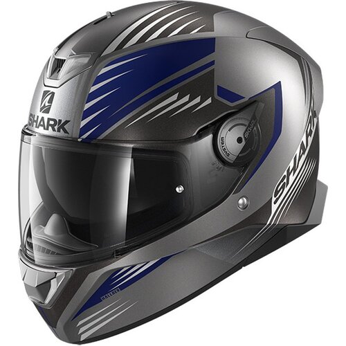 Shark Skwal 2 Hallder Matte Anthracite/Blue/Anthracite Helmet [Size:XS]