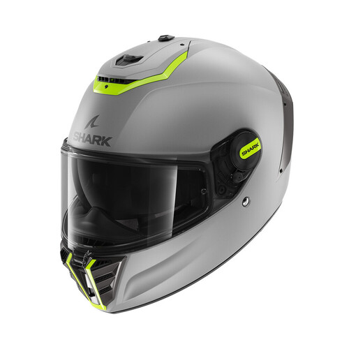 Shark Spartan RS Blank SP Matte Silver/Yellow Helmet [Size:XS]