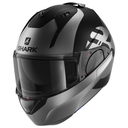 Shark Evo ES Kedje Matte Black/Anthracite Modular Helmet [Size:XS]