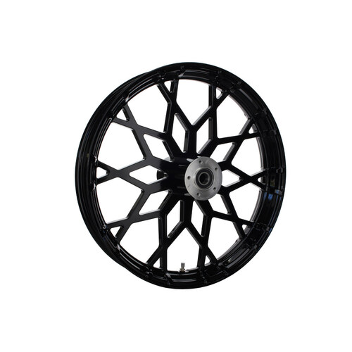 Hawg Halters Inc HHI-2135-MAR-B-845A-B 21" x 3.25" Marquise/Prodigy Replica Wheel Gloss Black for Touring 08-Up