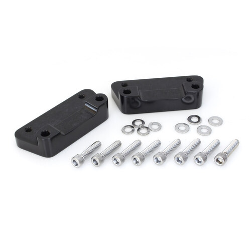 Hawg Halters Inc HHI-FSK-A07 Fender Spacer Kit Black for Touring 84-13 w/21" or 23" OEM Fender