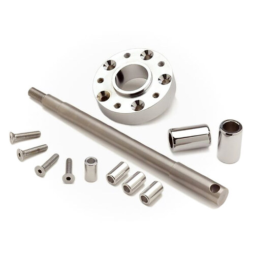 Hawg Halters Inc HHI-WGCK-C02 Wide Glide Conversion Hardware Kit Chrome for Sportster 00-07/Dyna 00-03