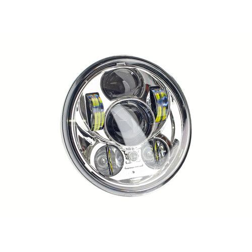 Hoglights HOG-4057CAIN-CHR 5-3/4" LED Headlight Insert Chrome for H-D Street 500/Street 750/Indian Scout/Scout Sixty/Scout Bobber w/5-3/4" Headlight