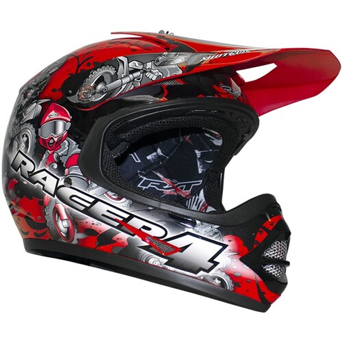 RXT Racer 4 Red Kids Helmet [Size:2XS]