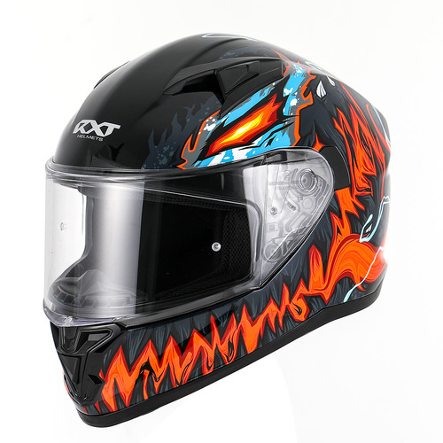 RXT 825 Street 2 Revenge Gloss Black/Red Helmet [Size:SM]