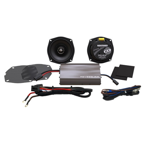 Hogtunes HT-225-SG-KIT-XL Hogtunes XL 225 Watt Amp x 2 Speaker Kit for Street Glide 06-13/Electra Glide Classic 98-11 Models