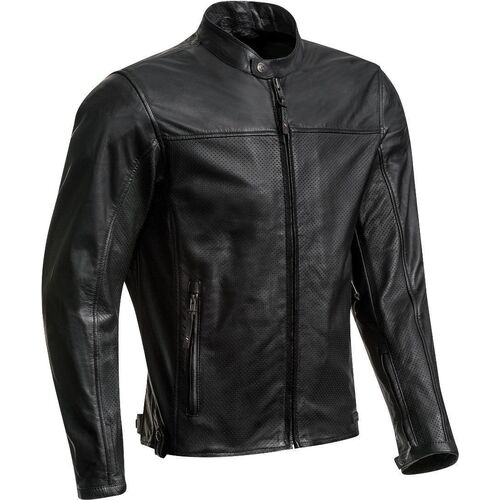 Ixon Crank Air Black Leather Jacket [Size:SM]