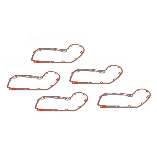 James Genuine Gaskets JGI-25263-00-X Cam Cover Gasket for Sportster 00-21 (5 Pack)