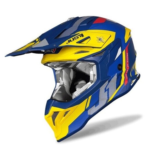 Just1 J39 Reactor Yellow/Blue Helmet [Size:SM]