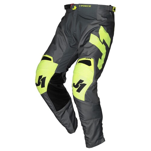 Just1 Racing J-Force Terra Dark Grey/Fluro Yellow Pants [Size:28]