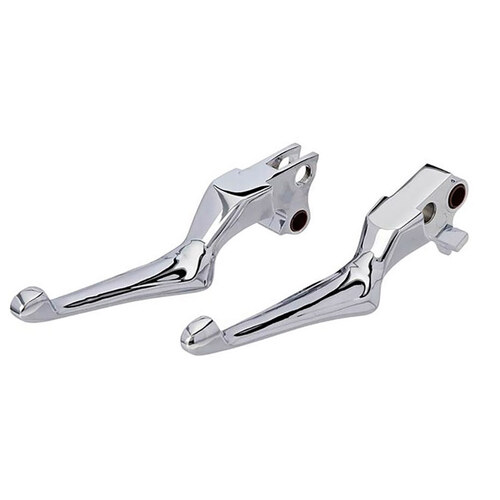 Kuryakyn K1038 Boss Blades Levers Chrome for Softail 96-14/Dyna 96-17/Touring 96-07/Sportster 96-03