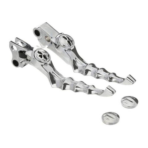 Kuryakyn K1047 Zombie Levers Chrome for Softail 96-14/Dyna 96-17/Touring 96-07/Sportster 96-03