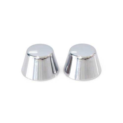 Kuryakyn K1201 Front Axle Caps Chrome for Softail 84-06/Dyna 91-03/Touring 80-99/Sportster 88-07/FXR 82-94/FXWG 80-86