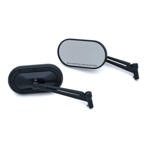 Kuryakyn K1737 Heavy Industry Mirrors Black