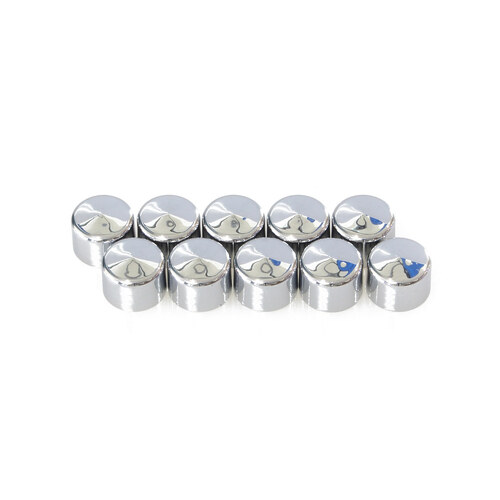 Kuryakyn K2440 Kool Kaps Chrome for Socket Head Bolt w/1/4" Thread (10 Pack)