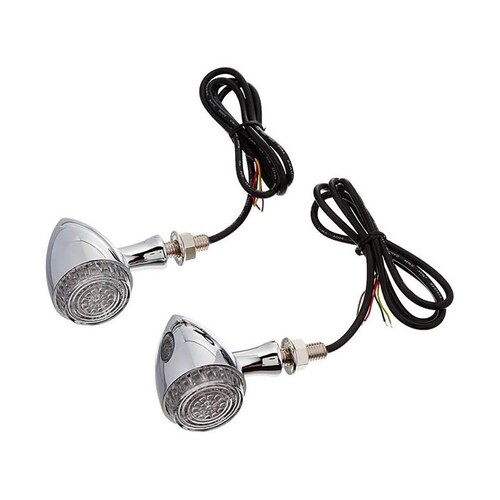 Kuryakyn K2507 Torpedo Turn Signals w/Run-Brake-Turn Chrome