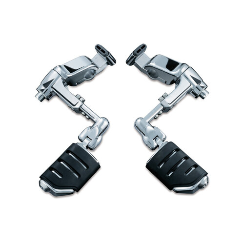 Kuryakyn K4081 Ergo III Cruise Mounts w/Trident Dually ISO-Pegs Chrome for Honda Gold Wing GL1800 01-17/F6B 13-16