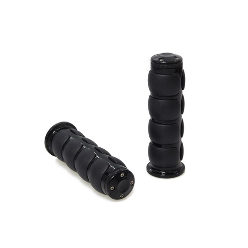 Kuryakyn K6340 ISO Handgrips Black for Honda/Suzuki